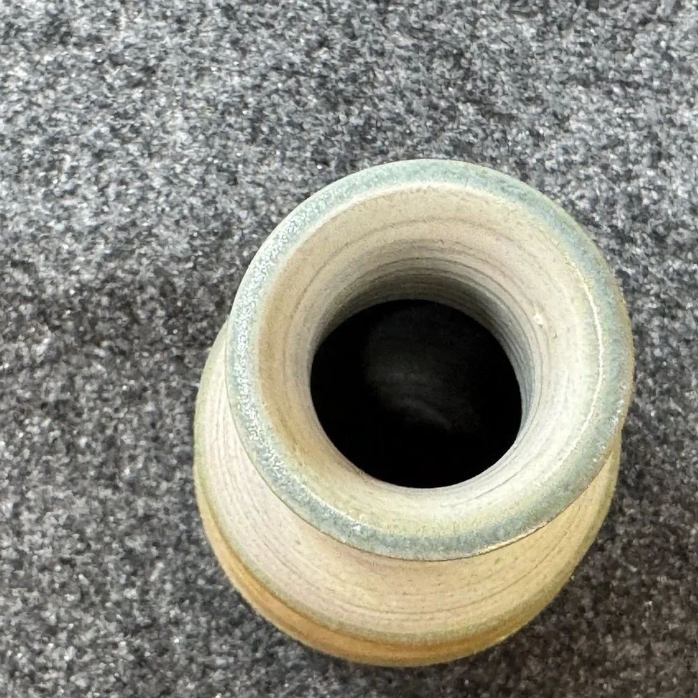 Vintage Signed Studio Art Pottery Vase Hand Thrown 8